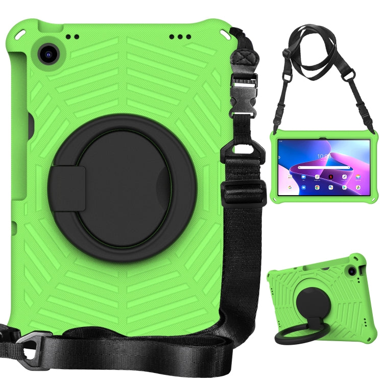 For Lenovo Tab M10 Plus 10.6 3rd Gen 2022 Spider King Silicone Protective Tablet Case(Green) - Lenovo by buy2fix | Online Shopping UK | buy2fix