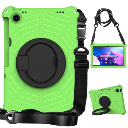 For Lenovo Tab M10 Plus 10.6 3rd Gen 2022 Spider King Silicone Protective Tablet Case(Green) - Lenovo by buy2fix | Online Shopping UK | buy2fix
