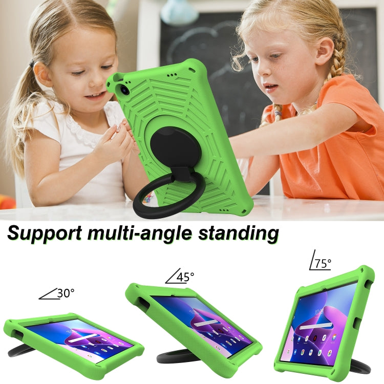 For Lenovo Tab M10 Plus 10.6 3rd Gen 2022 Spider King Silicone Protective Tablet Case(Green) - Lenovo by buy2fix | Online Shopping UK | buy2fix