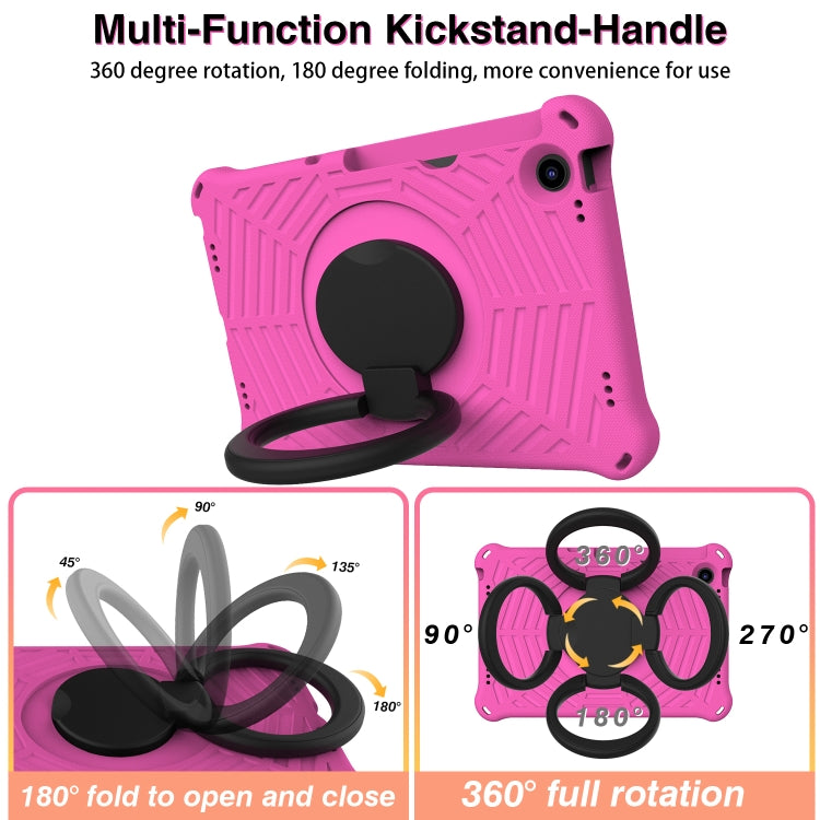 For Lenovo Tab M10 Plus 10.6 3rd Gen 2022 Spider King Silicone Protective Tablet Case(Rose Red) - Lenovo by buy2fix | Online Shopping UK | buy2fix