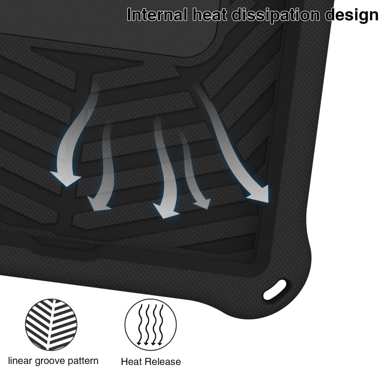 For Lenovo Tab M10 Plus TB-X606 Spider King Silicone Protective Tablet Case(Black) - Lenovo by buy2fix | Online Shopping UK | buy2fix