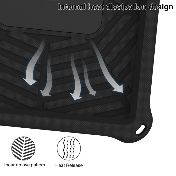 For Lenovo Tab M10 FHD TB-X605FC Spider King Silicone Protective Tablet Case(Black) - Lenovo by buy2fix | Online Shopping UK | buy2fix