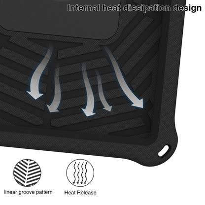 For Lenovo Tab M10 FHD TB-X605FC Spider King Silicone Protective Tablet Case(Black) - Lenovo by buy2fix | Online Shopping UK | buy2fix