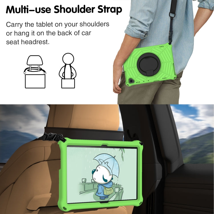 For Lenovo Tab M10 FHD TB-X605FC Spider King Silicone Protective Tablet Case(Green) - Lenovo by buy2fix | Online Shopping UK | buy2fix