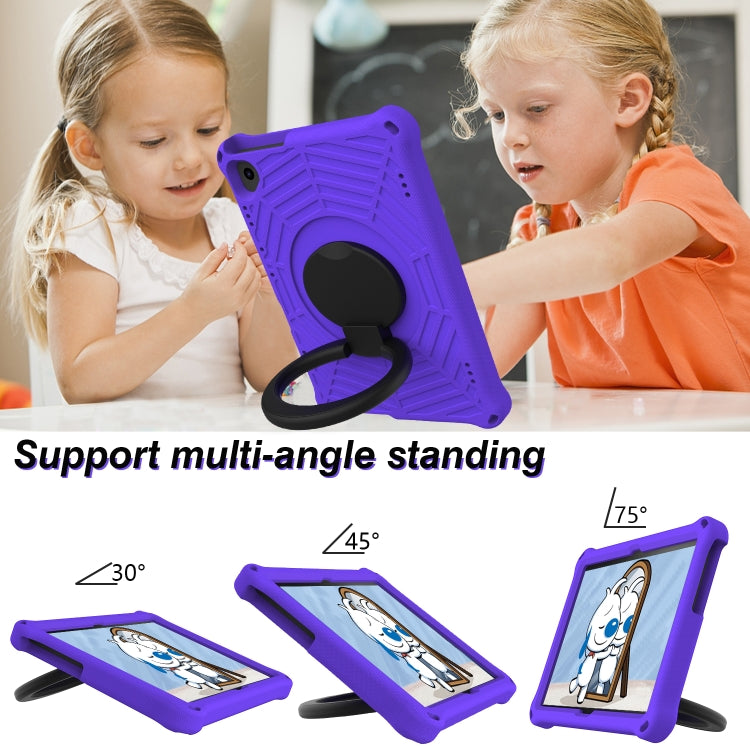 For Lenovo Tab M10 FHD TB-X605FC Spider King Silicone Protective Tablet Case(Purple) - Lenovo by buy2fix | Online Shopping UK | buy2fix