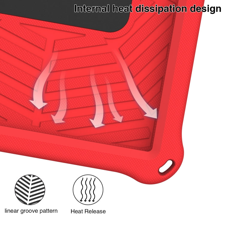 For Huawei MatePad T 10s Spider King Silicone Protective Tablet Case(Red) - Huawei by buy2fix | Online Shopping UK | buy2fix