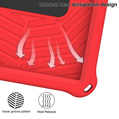 For Huawei MatePad T 10s Spider King Silicone Protective Tablet Case(Red) - Huawei by buy2fix | Online Shopping UK | buy2fix