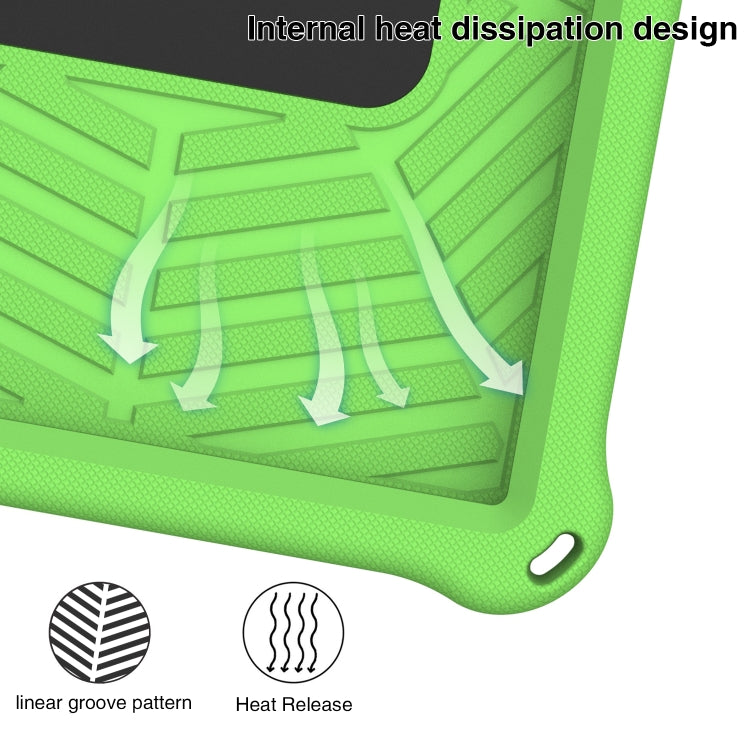 For Huawei MatePad T 10s Spider King Silicone Protective Tablet Case(Green) - Huawei by buy2fix | Online Shopping UK | buy2fix