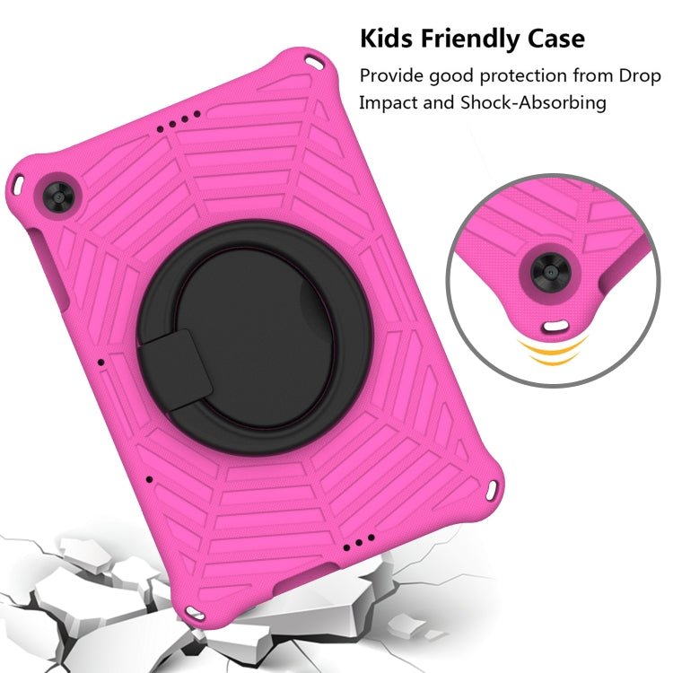 For Huawei MatePad T 10s Spider King Silicone Protective Tablet Case(Rose Red) - Huawei by buy2fix | Online Shopping UK | buy2fix