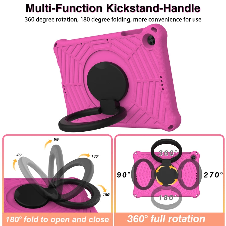 For Huawei MatePad T 10s Spider King Silicone Protective Tablet Case(Rose Red) - Huawei by buy2fix | Online Shopping UK | buy2fix