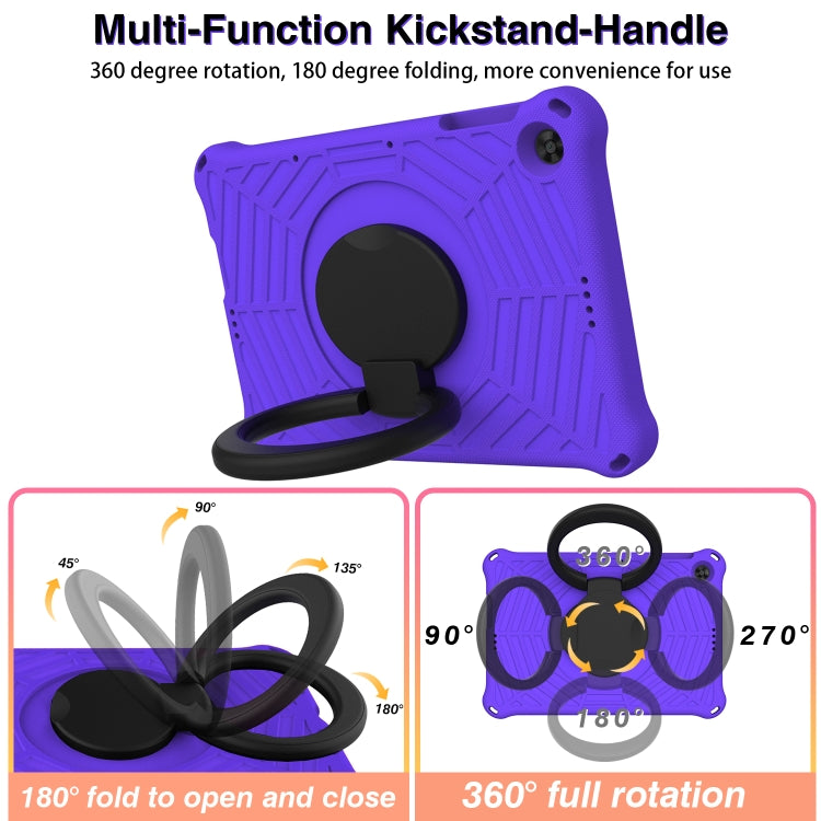 For Huawei MatePad T 10s Spider King Silicone Protective Tablet Case(Purple) - Huawei by buy2fix | Online Shopping UK | buy2fix