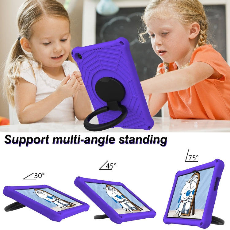 For Huawei MatePad T 10s Spider King Silicone Protective Tablet Case(Purple) - Huawei by buy2fix | Online Shopping UK | buy2fix