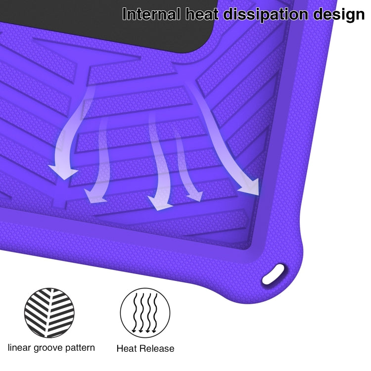 For Huawei MatePad T 10s Spider King Silicone Protective Tablet Case(Purple) - Huawei by buy2fix | Online Shopping UK | buy2fix