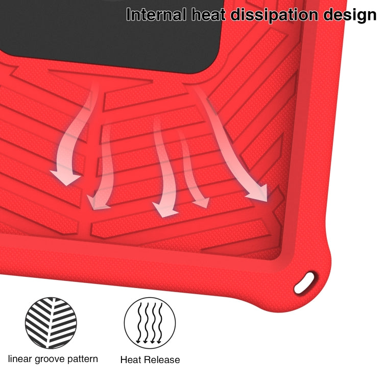 For Huawei MediaPad T5 Spider King Silicone Protective Tablet Case(Red) - Huawei by buy2fix | Online Shopping UK | buy2fix