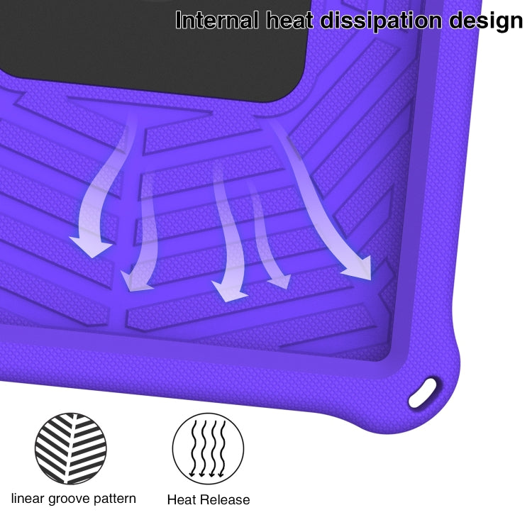 For Huawei MediaPad T5 Spider King Silicone Protective Tablet Case(Purple) - Huawei by buy2fix | Online Shopping UK | buy2fix