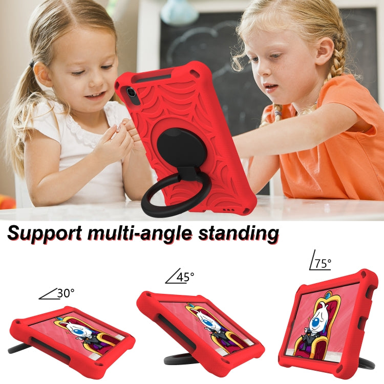 For Huawei MediaPad M5 Lite 8 Spider King Silicone Protective Tablet Case(Red) - Huawei by buy2fix | Online Shopping UK | buy2fix