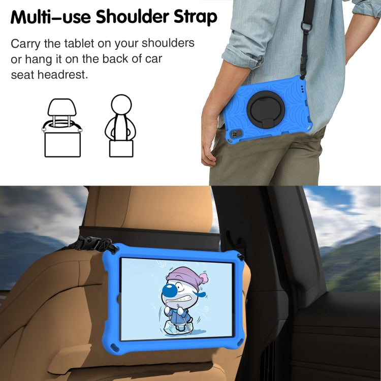 For Huawei MediaPad M5 Lite 8 Spider King Silicone Protective Tablet Case(Blue) - Huawei by buy2fix | Online Shopping UK | buy2fix