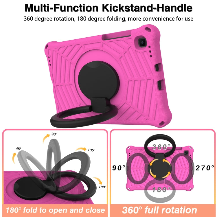 For Samsung Galaxy Tab S6 Lite P610 Spider King Silicone Protective Tablet Case(Rose Red) - Tab S6 Lite P610 / P615 by buy2fix | Online Shopping UK | buy2fix