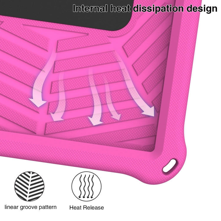 For Samsung Galaxy Tab S6 Lite P610 Spider King Silicone Protective Tablet Case(Rose Red) - Tab S6 Lite P610 / P615 by buy2fix | Online Shopping UK | buy2fix