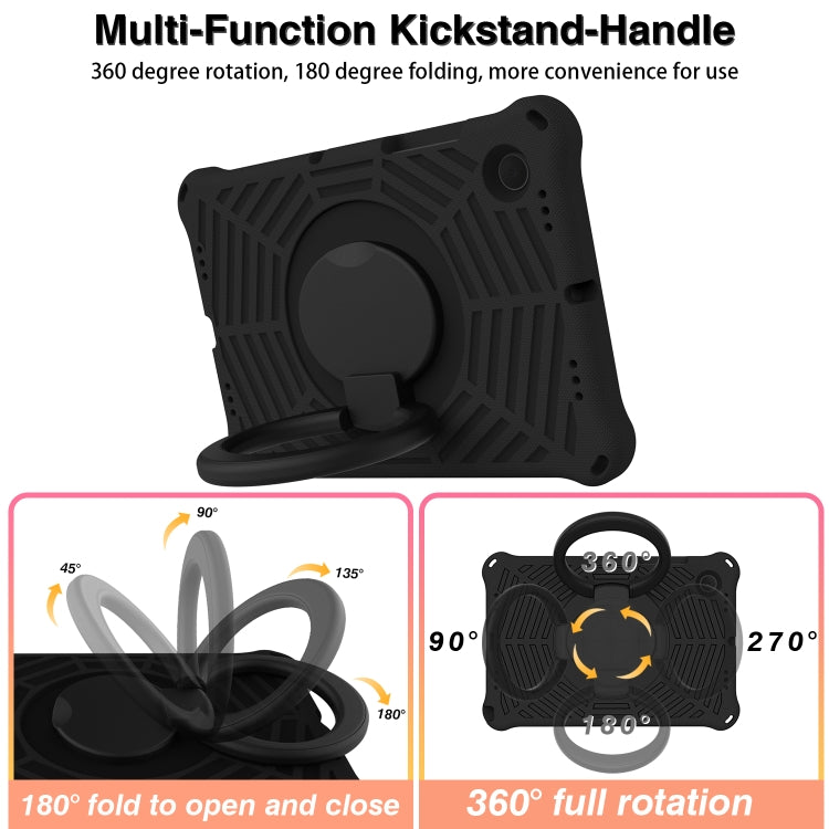 For Samsung Galaxy Tab A8 10.5 X205 / X200 Spider King Silicone Protective Tablet Case(Black) - Other Galaxy Tab PC by buy2fix | Online Shopping UK | buy2fix