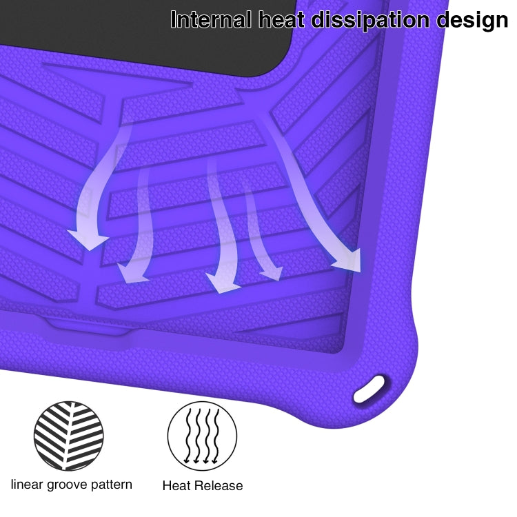 For Samsung Galaxy Tab A 10.1 2019 T510 Spider King Silicone Protective Tablet Case(Purple) - Tab A 10.1 (2019) T510 / T515 by buy2fix | Online Shopping UK | buy2fix