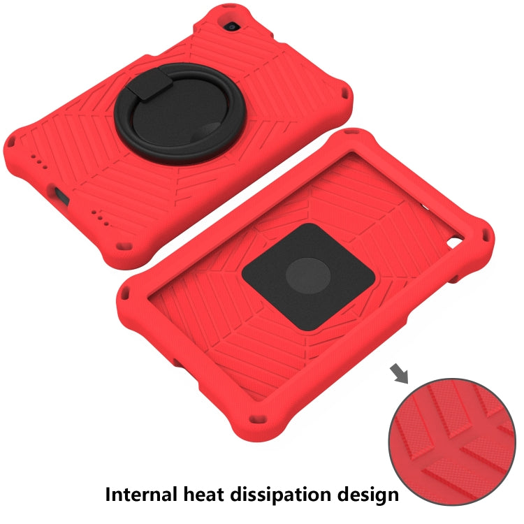 For Samsung Galaxy Tab A 8 SM-T290 Spider King Silicone Protective Tablet Case(Red) by buy2fix