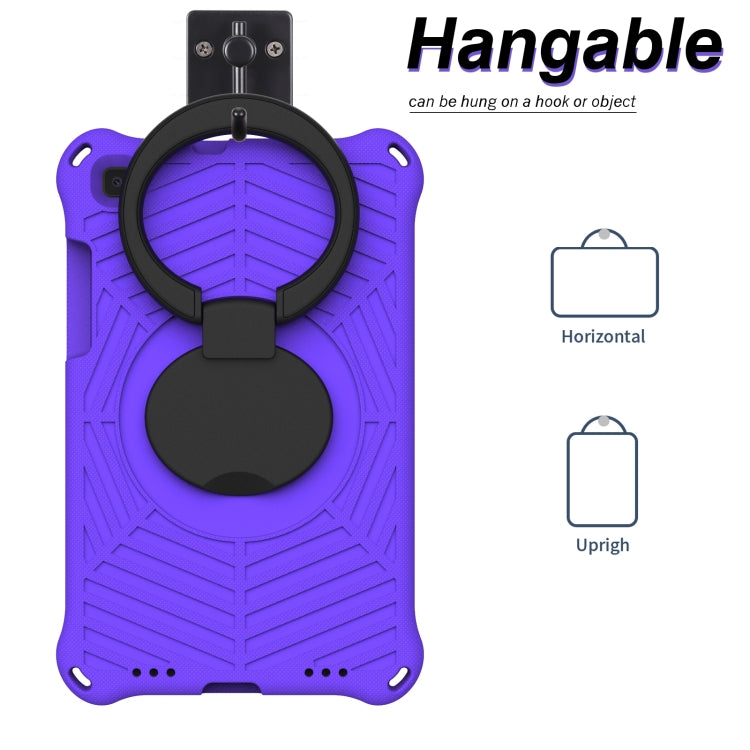 For Samsung Galaxy Tab A 8 SM-T290 Spider King Silicone Protective Tablet Case(Purple) by buy2fix