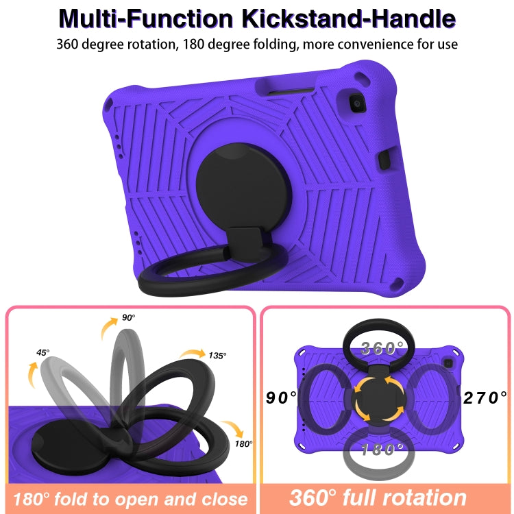 For Samsung Galaxy Tab A 8 SM-T290 Spider King Silicone Protective Tablet Case(Purple) by buy2fix