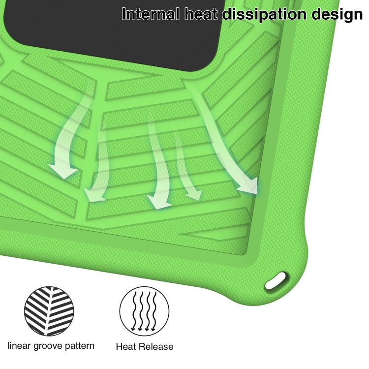 For Samsung Galaxy Tab A7 10.4 2020 T500 Spider King Silicone Protective Tablet Case(Green) - Other Galaxy Tab PC by buy2fix | Online Shopping UK | buy2fix