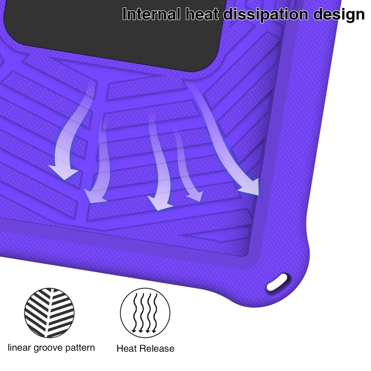 For Samsung Galaxy Tab A7 10.4 2020 T500 Spider King Silicone Protective Tablet Case(Purple) - Other Galaxy Tab PC by buy2fix | Online Shopping UK | buy2fix