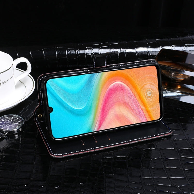 For Huawei Honor 20 Lite idewei Crocodile Texture Horizontal Flip Leather Case with Holder & Card Slots & Wallet(Black) - Honor Cases by idewei | Online Shopping UK | buy2fix