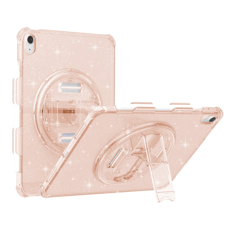 For iPad 2025 / 2022 Terminator Shockproof Glitter Powder Tablet Case with Holder(Gold) - iPad 2025 / 2022 Cases by buy2fix | Online Shopping UK | buy2fix