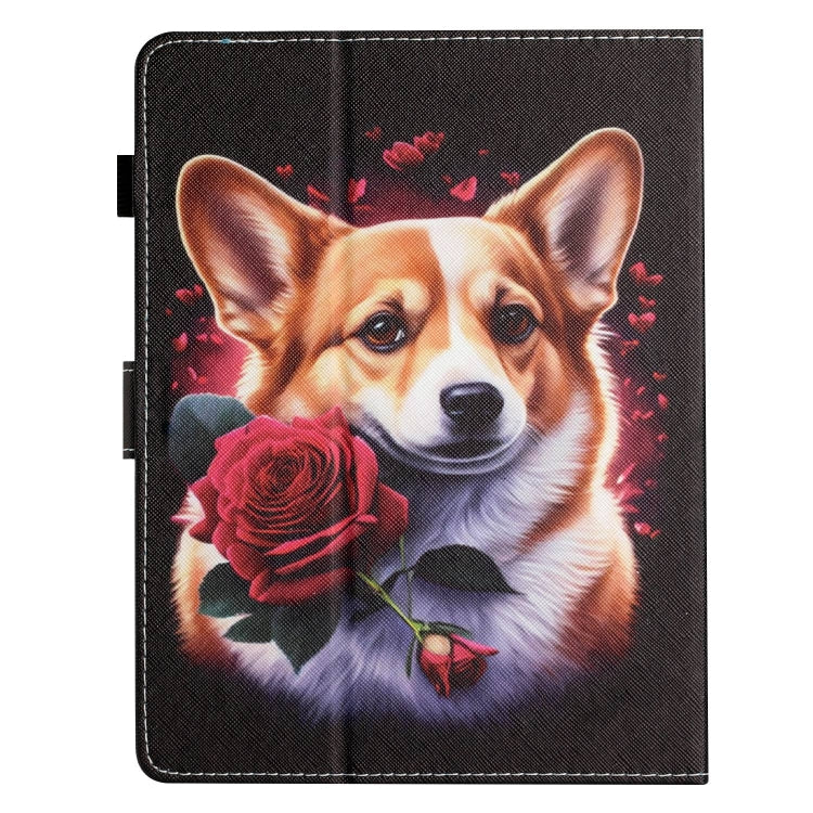 For 7 inch Coloured Drawing Stitching Leather Tablet Case(Corgi) - 7 inch by buy2fix | Online Shopping UK | buy2fix