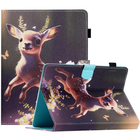 For 7 inch Coloured Drawing Stitching Leather Tablet Case(Deer) - 7 inch by buy2fix | Online Shopping UK | buy2fix