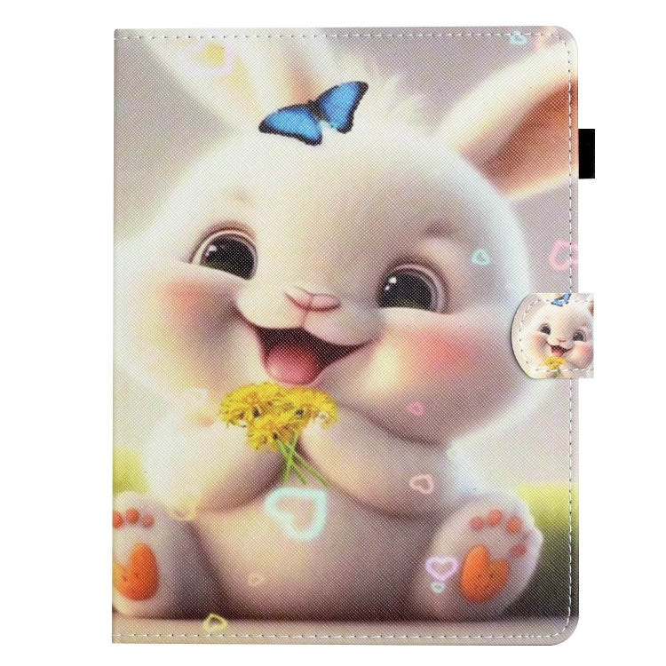 For 7 inch Coloured Drawing Stitching Leather Tablet Case(Rabbit) - 7 inch by buy2fix | Online Shopping UK | buy2fix