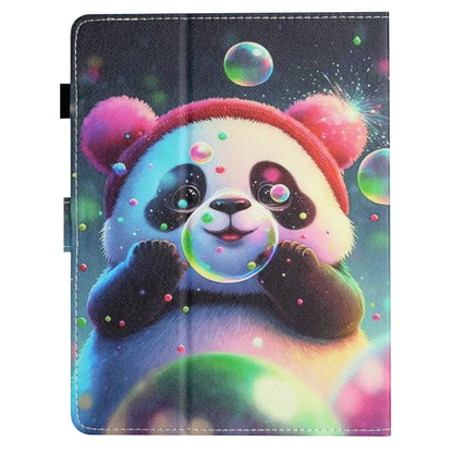 For 8 inch Coloured Drawing Stitching Leather Tablet Case(Panda) - 8 inch by buy2fix | Online Shopping UK | buy2fix