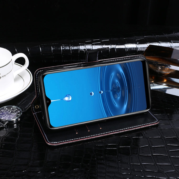 For Leagoo M12 idewei Crocodile Texture Horizontal Flip Leather Case with Holder & Card Slots & Wallet(Dark Blue) - More Brand by idewei | Online Shopping UK | buy2fix