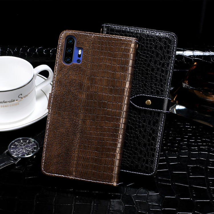 For Umidigi F2 idewei Crocodile Texture Horizontal Flip Leather Case with Holder & Card Slots & Wallet(Black) - More Brand by idewei | Online Shopping UK | buy2fix