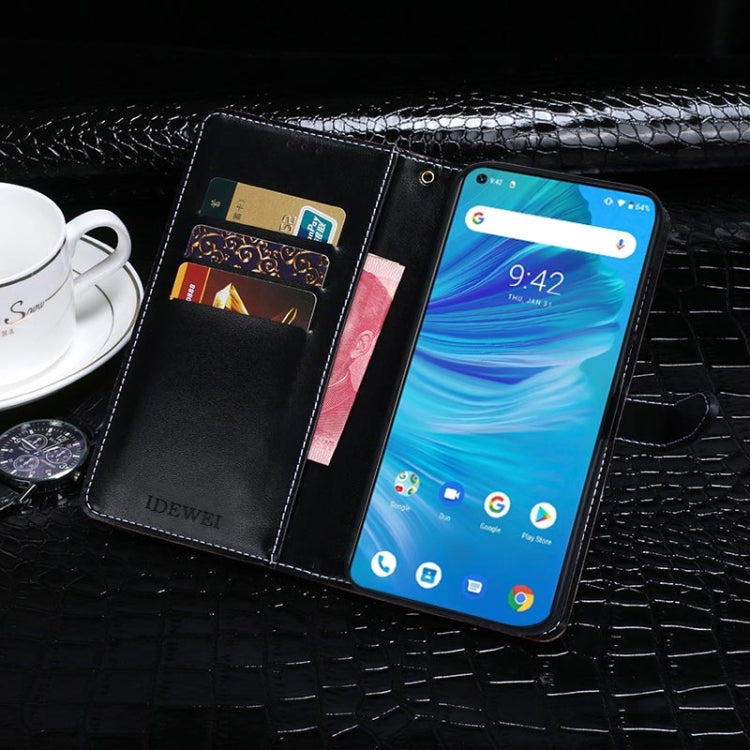 For Umidigi F2 idewei Crocodile Texture Horizontal Flip Leather Case with Holder & Card Slots & Wallet(Black) - More Brand by idewei | Online Shopping UK | buy2fix
