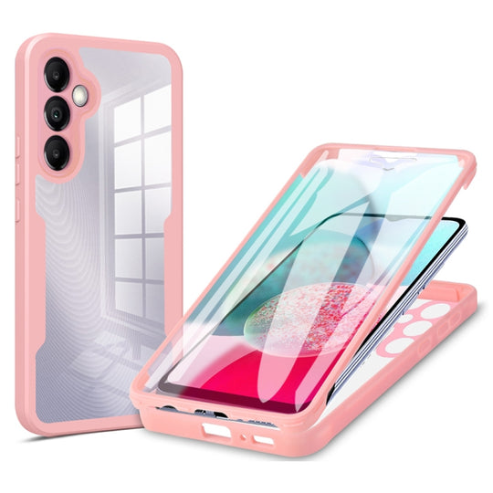 For Samsung Galaxy A34 5G Acrylic + TPU 360 Degrees Full Coverage Phone Case(Pink)