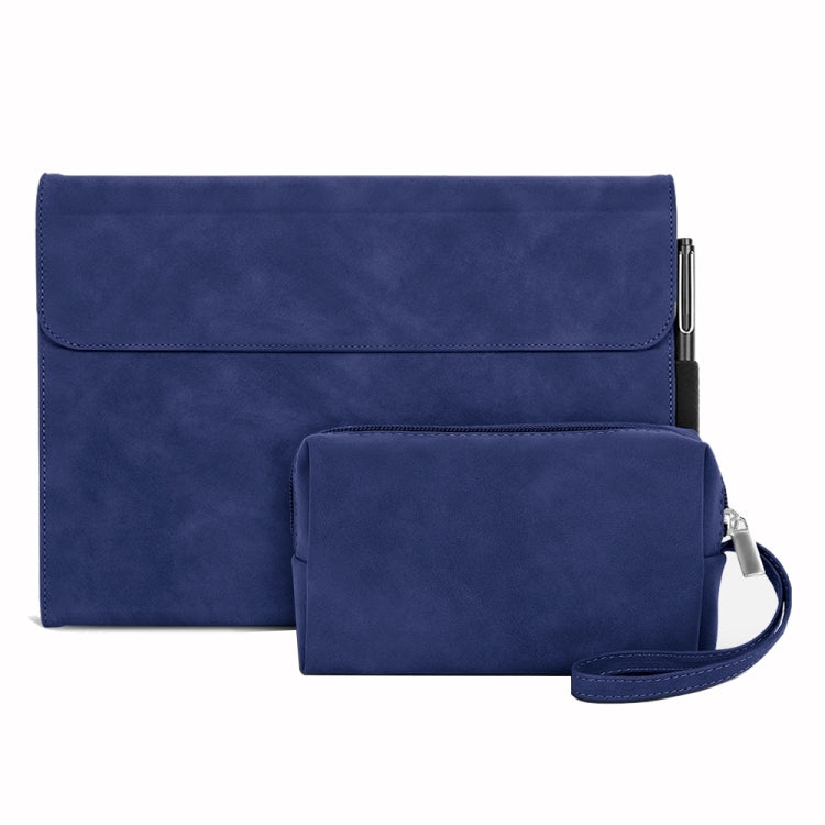 For Microsoft Surface Go 3 / 2 / 1 Sheepskin All-Inclusive Shockproof Protective Case with Power Bag(Blue) - Others by buy2fix | Online Shopping UK | buy2fix