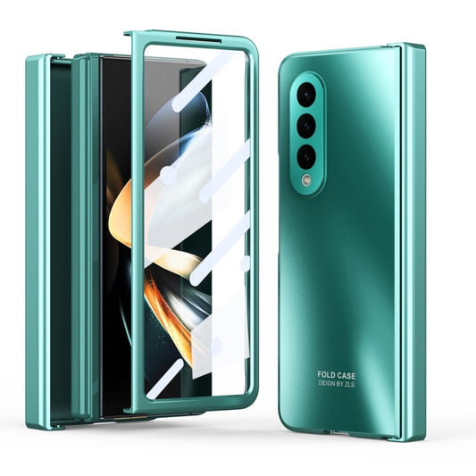 For Samsung Galaxy Z Fold4 5G Integrated Electroplating Folding All-inclusive Phone Case(Green) - Galaxy Z Fold4 5G Cases by buy2fix | Online Shopping UK | buy2fix