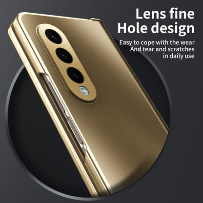 For Samsung Galaxy Z Fold4 5G Integrated Electroplating Folding All-inclusive Phone Case(Champagne Gold) - Galaxy Z Fold4 5G Cases by buy2fix | Online Shopping UK | buy2fix