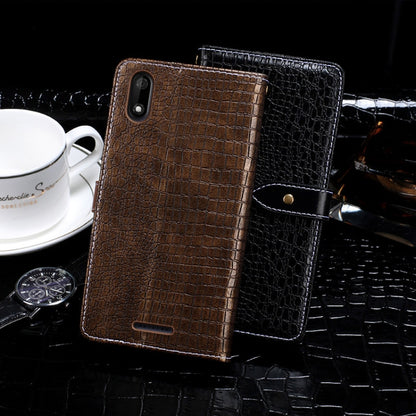 For Wiko Y60 idewei Crocodile Texture Horizontal Flip Leather Case with Holder & Card Slots & Wallet(Black) - More Brand by idewei | Online Shopping UK | buy2fix