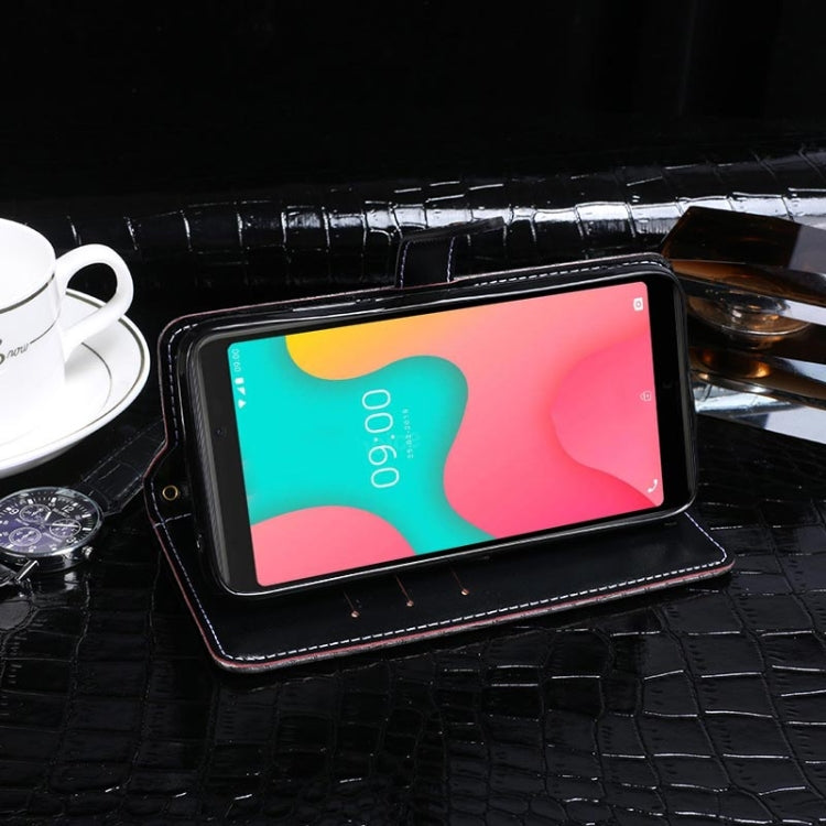 For Wiko Y60 idewei Crocodile Texture Horizontal Flip Leather Case with Holder & Card Slots & Wallet(Black) - More Brand by idewei | Online Shopping UK | buy2fix