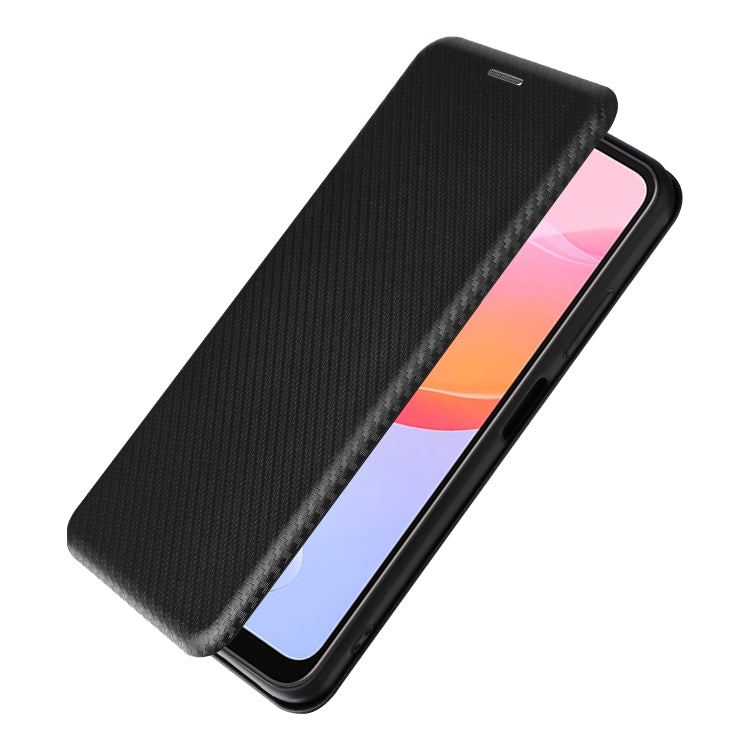 For Blackview A85 Carbon Fiber Texture Flip Leather Phone Case(Black) - More Brand by buy2fix | Online Shopping UK | buy2fix