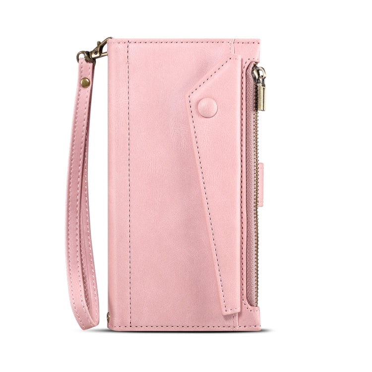 For Samsung Galaxy M54 ESEBLE Retro Frosted RFID Flip Leather Phone Case(Rose Gold) - Galaxy Phone Cases by ESEBLE | Online Shopping UK | buy2fix