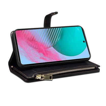 For Samsung Galaxy M54 ESEBLE Star Series Lanyard Zipper Wallet RFID Leather Case(Black) - Galaxy Phone Cases by ESEBLE | Online Shopping UK | buy2fix