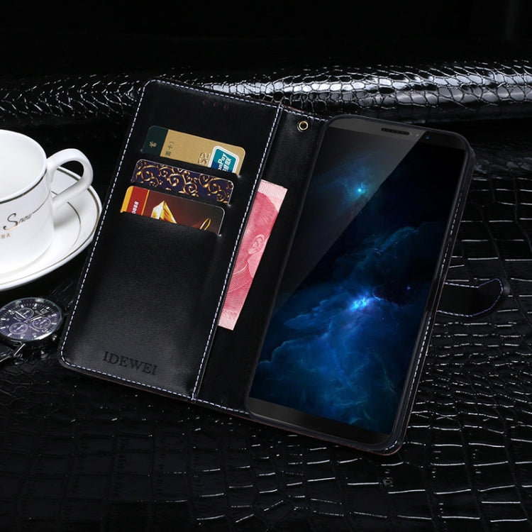 For Cubot J5 idewei Crocodile Texture Horizontal Flip Leather Case with Holder & Card Slots & Wallet(Black) - More Brand by idewei | Online Shopping UK | buy2fix
