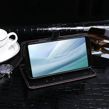 For Sharp Aquos Sense3 Plus idewei Crocodile Texture Horizontal Flip Leather Case with Holder & Card Slots & Wallet(Dark Blue) - More Brand by idewei | Online Shopping UK | buy2fix